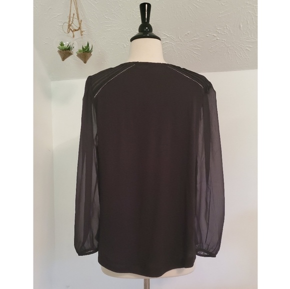 Lucky Brand Boho Peasant Top - Picture 3 of 7